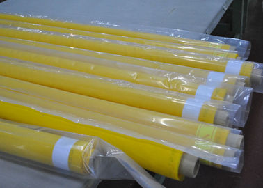 Tissu de polyester d'impression d'écran de fil du jaune 80 pour l'impression de tissus, largeur de 250cm