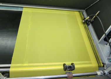 Tissu de polyester d'impression d'écran de fil du jaune 80 pour l'impression de tissus, largeur de 250cm