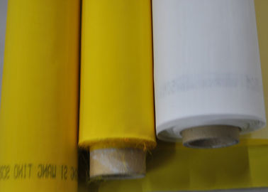 Maille 100% de polyester de monofilament pour l'impression de tissus 120T - 34 couleurs blanches/jaune