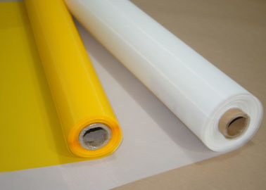 Chine Maille blanche/de jaune polyester de boulonnage du tissu 120 pour l'impression en verre, 158 microns fournisseur