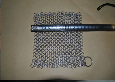 Rectangle 10mm de décapant de fonte de Chainmail de l'acier inoxydable 304 pour la cuisine