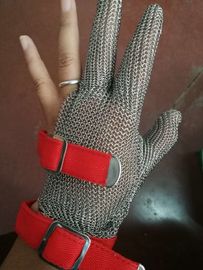 Chine gants d'acier inoxydable de couteau d'Anti-lance avec cinq doigts pour l'abattoir fournisseur