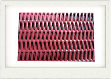 Chine Ceinture rouge de maille de polyester avec le convoyeur en spirale pour l'asséchage de dessiccateur/boue de nourriture fournisseur