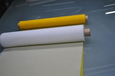 Chine Maille d'impression d'écran de polyester de certificat de FDA avec le blanc et le jaune fournisseur