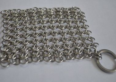 Chine Maille d'anneau d'acier inoxydable/épurateur ronds de Chainmail pour la vaisselle de cuisine de nettoyage fournisseur