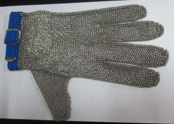 Anti gants d'acier inoxydable de coupe de boucher avec des plaques de métal, de haute résistance