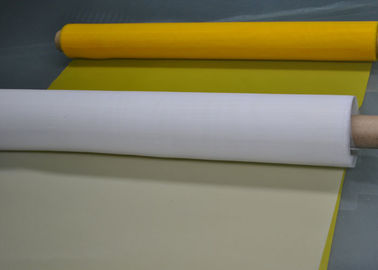 Maille blanche/de jaune polyester d'écran d'impression basse élongation 100T - 40 de 60 microns