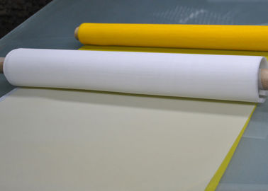 Maille blanche/de jaune polyester d'écran d'impression basse élongation 100T - 40 de 60 microns